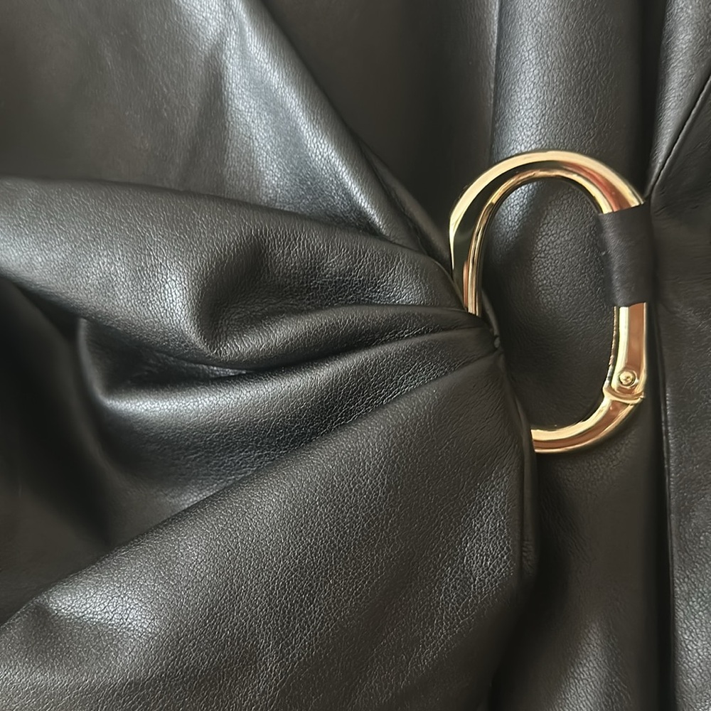Anine Bing Joey Faux leather mini wrap dress - Picture 13 of 14